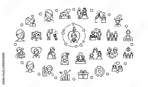 Set of hand-drawn warning and safety icons including fire electricity swimming caution with danger sign danger zone risk assessment electricity swimming triangle attention information activity