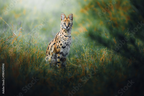 Photography Beautiful protrait for Serval Cat