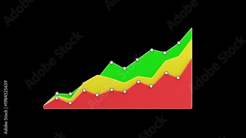 3D Growing Graph | Alpha Channel
