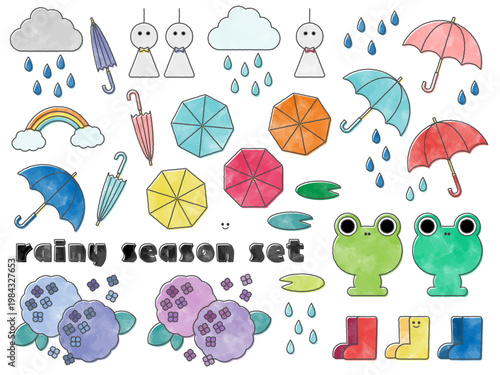 水彩風（ベクター）