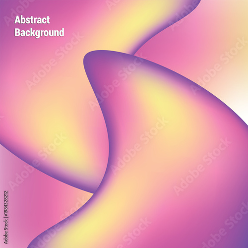 Abstract colorful gradient background with smooth flowing shapes