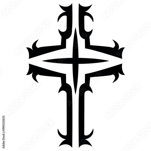 Cross featuring symmetrical...