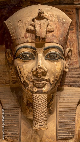 Ancient Pharaoh Face.