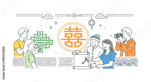 Cultural design and traditional aesthetics in a modern creative context where visual elements reflect heritage and symbolism, represented by a clear visual metaphor of