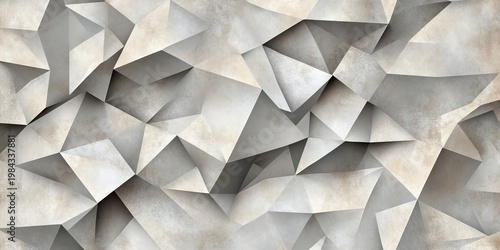 Elegant Polygonal Design with Geometric Patterns, Light, and Shadow for Modern Decor Inspiration