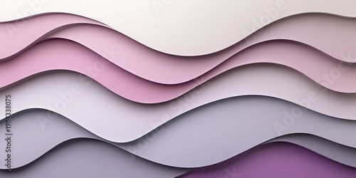 Gentle Lavender to Violet Gradient with Soft 3D Depth Ideal Abstract Background and Wallpaper