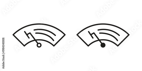 car windscreen icon, thin line symbol, editable stroke eps 10