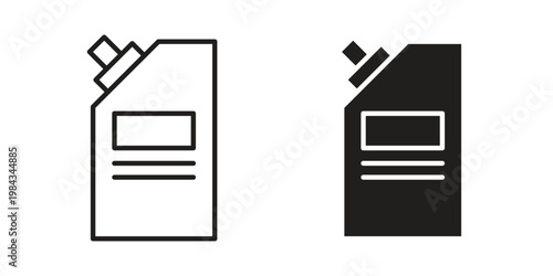 Doy, thin line symbol, editable stroke eps 10pouch icon, thin line symbol, editable stroke eps 10