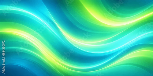 A vibrant digital art backdrop featuring a flowing blue wave and colorful rainbow swirl patterns creates a bright abstract motion design with light curves and a fractal texture wallpaper concept