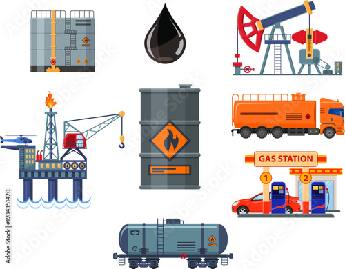 Oil industry Infographics