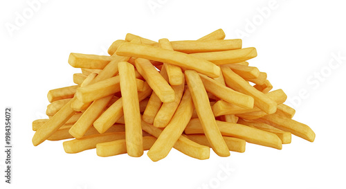 Heap of Golden French Fries