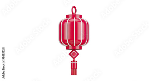 Red Chinese Lantern with Tassel