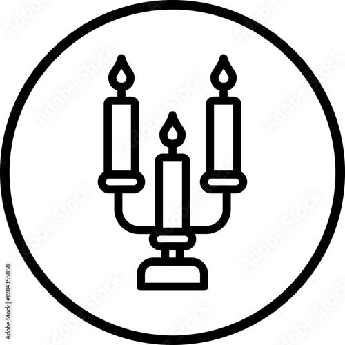 Candlestick Line Icon Style