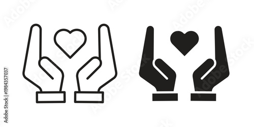 Selfcare icon, thin line symbol, editable stroke eps 10