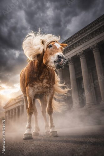 Schüttelnder Haflinger - Creative Portrait