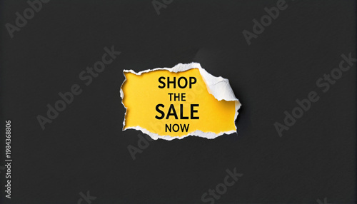 Torn paper revealing 