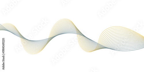 smooth flowing design, minimal and modern gradient curves, perfect for banners, branding, and creative backgrounds.Elegant abstract wave lines in colorful  tones on a clean white background,