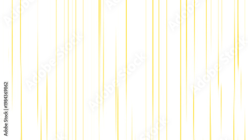 Yellow vertical speed lines on white, motion effect background, comic action streaks, illustation