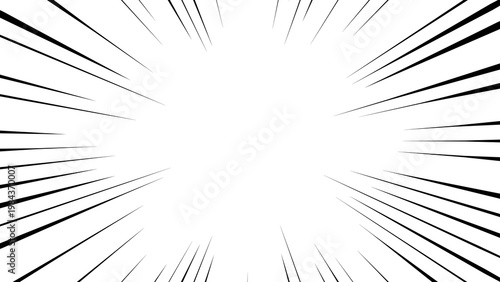 Uniform radial focus lines, circular speed burst, comic action background, illustation