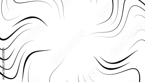Wavy radial action streaks, distorted speed effect, liquid motion background, illustation