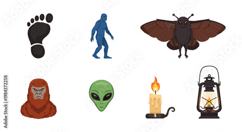 Eclectic Collection of Animal and Human Illustrations