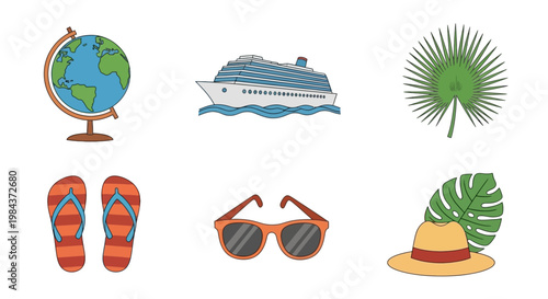 Summer Travel and Vacation Accessories Collection