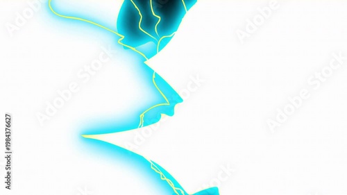 Cartoon thunder electric energy Transitions Hand Drawn Animation loop
