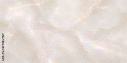 Abstract white marble background featuring soft white rose petals and delicate flower patterns with a cold winter snow texture and light blue cloud accents