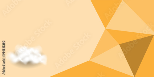 Abstract background with clouds and place for your text. Vector illustration.
