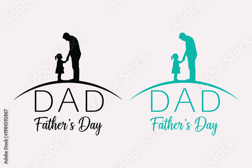 Happy father's day heartwarming silhouette of father and child a celebration of dad
