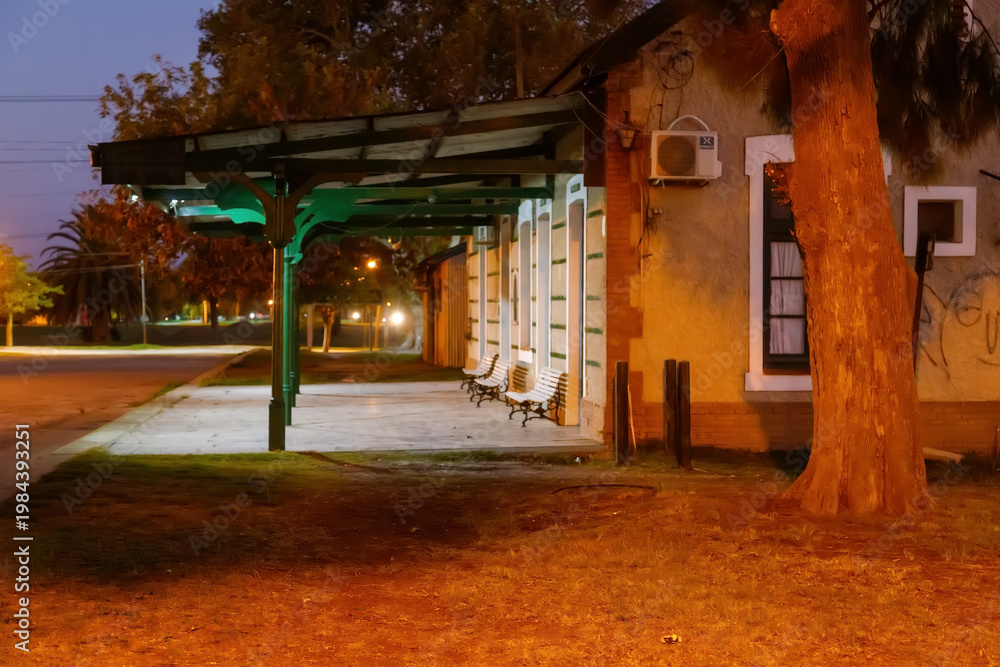 Fototapeta premium train station in the old town 