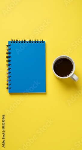 Morning Brew & Blank Pages: A Vivid Still Life