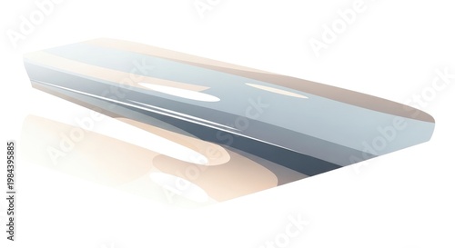 Sleek Silver Car Roof Rack for Transporting Luggage.