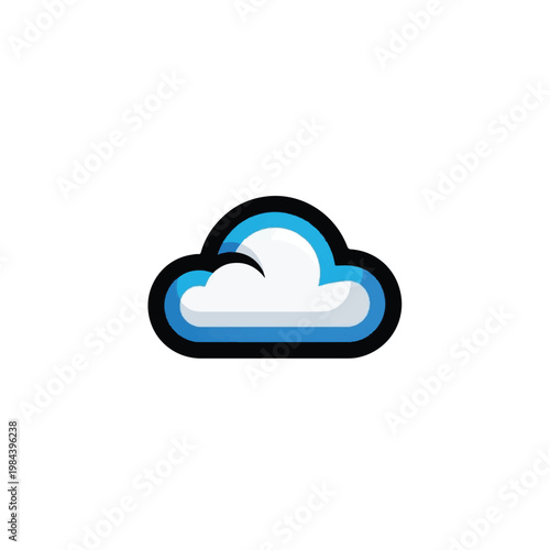 Cloud Icon Weather Symbol Graphic.