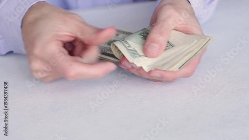 Spectacular Footage of US Dollar Bills Counting Machine in Fast Motion