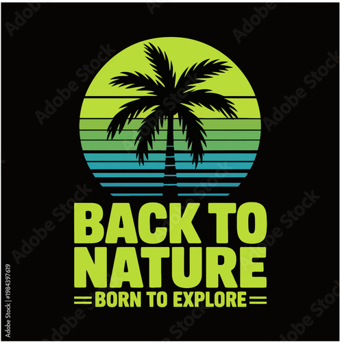 back to nature logo vector