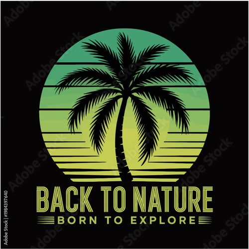 back to nature logo vector