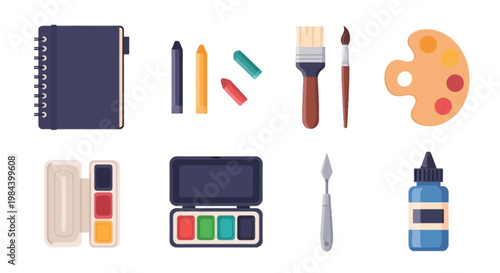 Art Supplies and Creativity Tools Set for Painting and Drawing