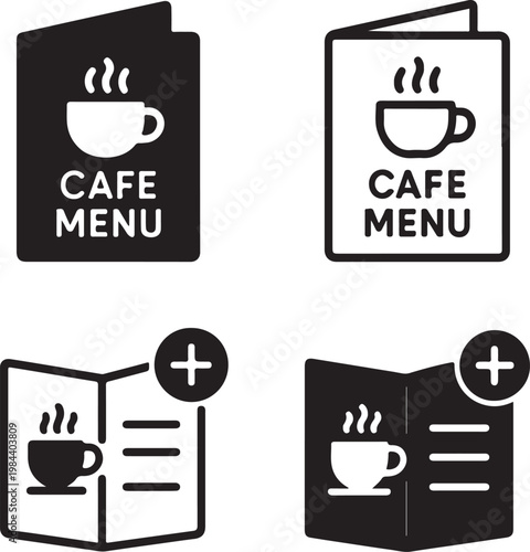 Isolated Cafe Menu Promotion Graphic, Cafe Menu Promotion Graphic icon, restaurant branding design, food menu concept, coffee shop banner, cafe marketing, menu display, business promotion