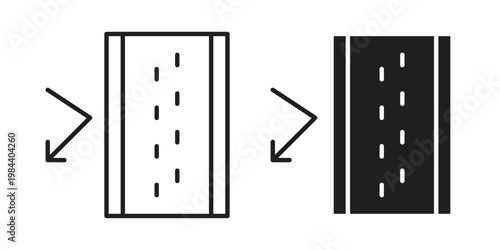 Insulation icon outline and solid set. Graphic icons