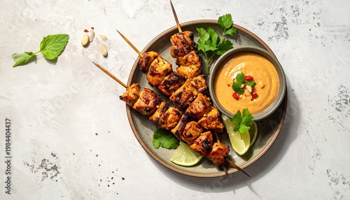 Traditional grilled food flatlay representing festive and street food traditions.
