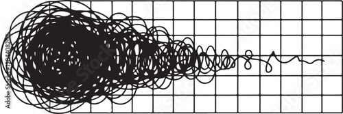 Simplifying Complexity Concept Illustration with Scribble and Grid