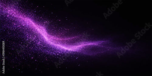 Abstract blue space wallpaper with stars, galaxies, nebula and cosmic light in a dark universe night sky fantasy illustration