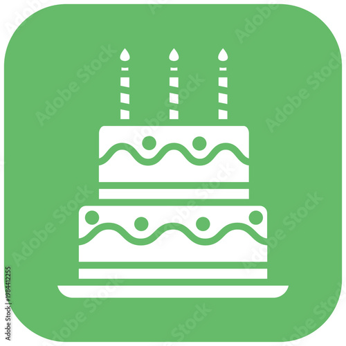 Two Layered Cake Icon
