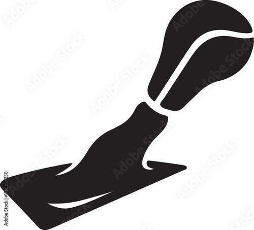 Car Gear Shifter Transmission Lever Silhouette Icon