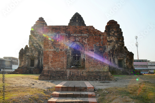 Phra Prang Sam Yot is a Landmark 13th Century Angkor Temple in Lopburi Thailand.