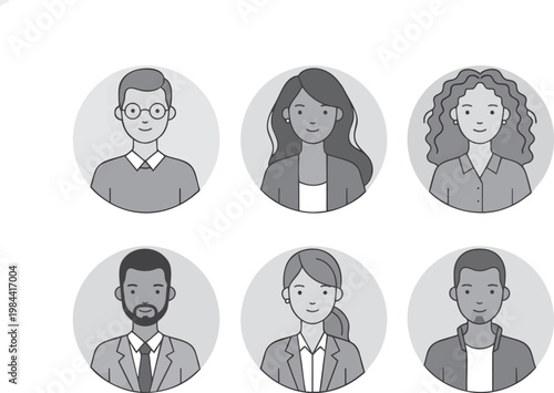 Diversity in the Workplace Vector Avatars Illustration