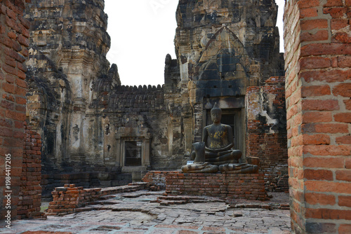 Phra Prang Sam Yot is a Landmark 13th Century Angkor Temple in Lopburi Thailand.