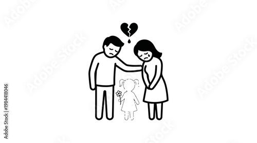 Family Dealing With Sadness and Loss