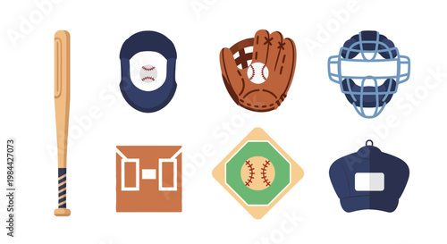 Collection of Baseball Equipment and Accessories for Sports Enthusiasts